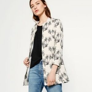 Zara palm tree coat/blazer